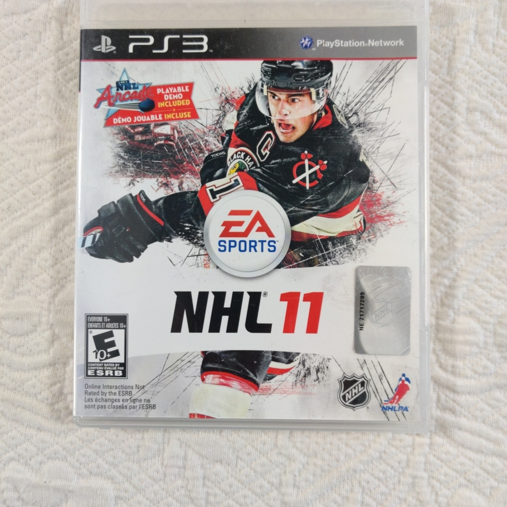 NHL 11 (Sony PlayStation 3, 2010) Hockey Video Multiplayer Game, Used, Good